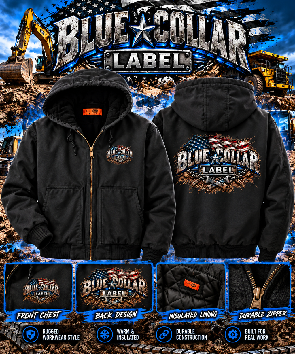 The blue collar label premium insulated work jacket