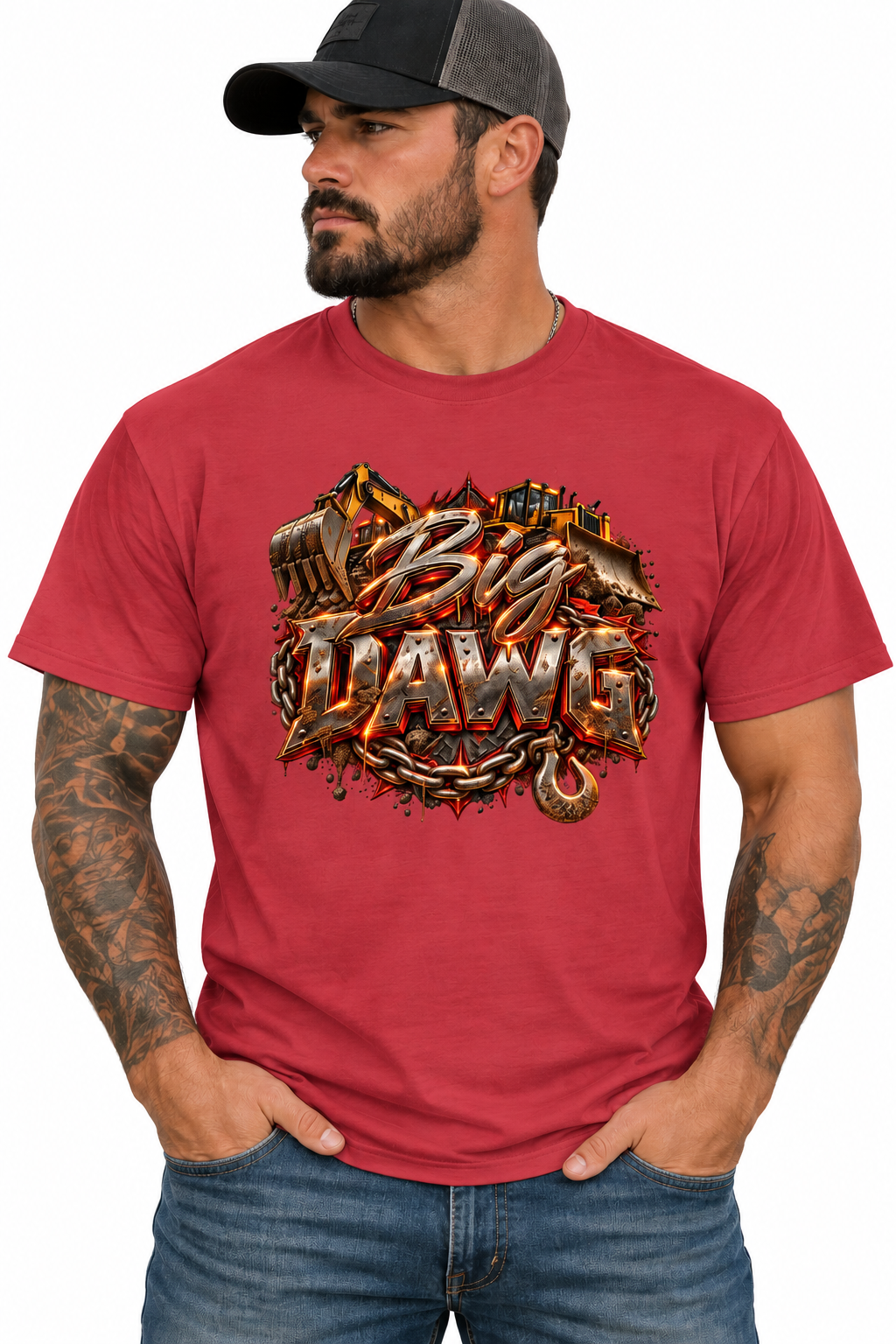 Big DAWG – Heavy Equipment Graphic T-Shirt