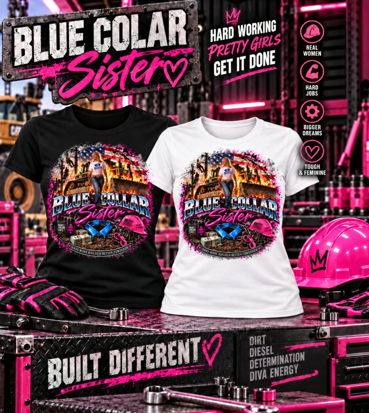 Blue Collar Sister T-Shirt