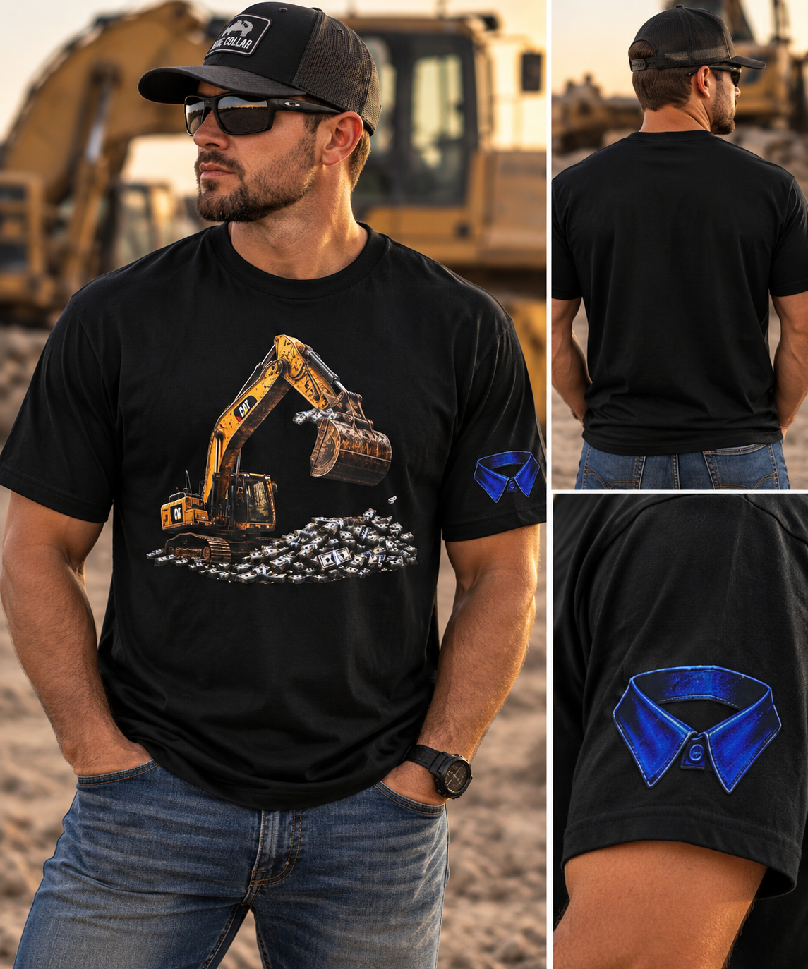 Blue Collar Loader Money Mover Tee