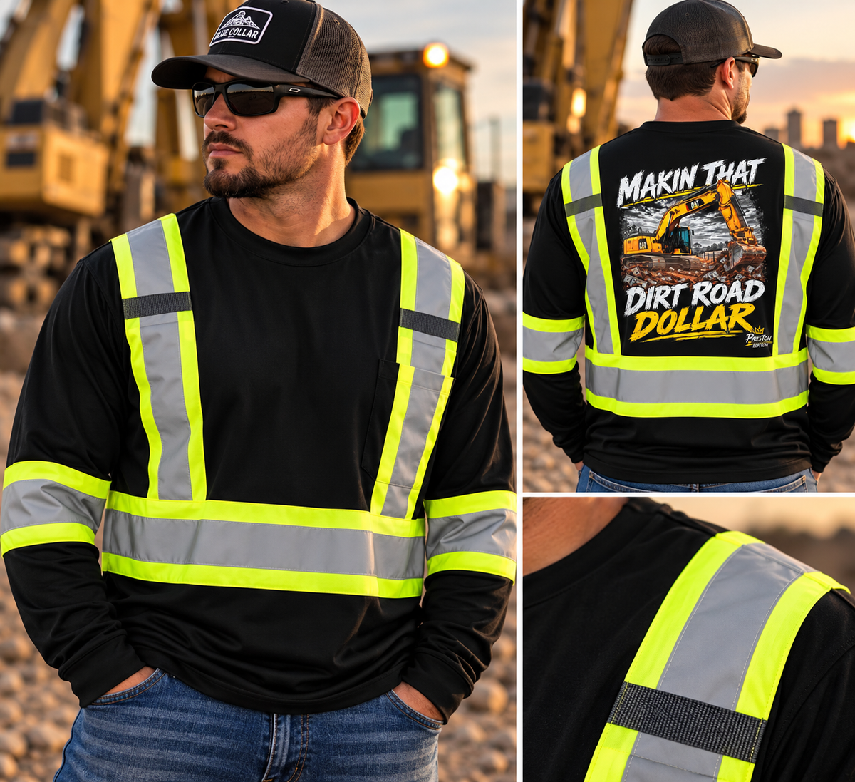 Makin’ That Dirt Road Dollar Hi-Vis Long Sleeve