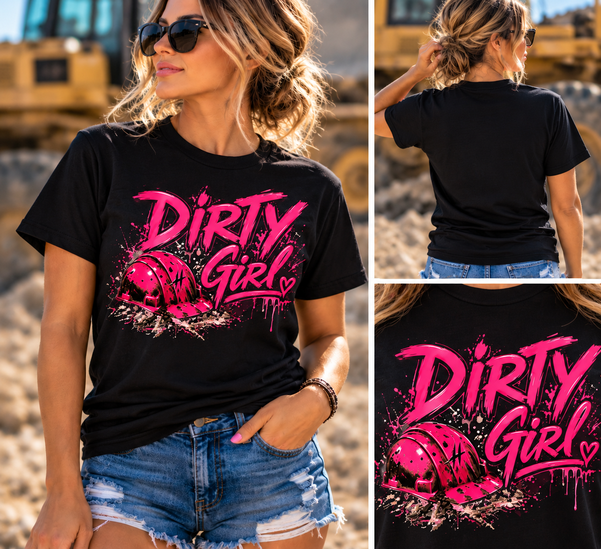 Dirty Girl Blue Collar Tee