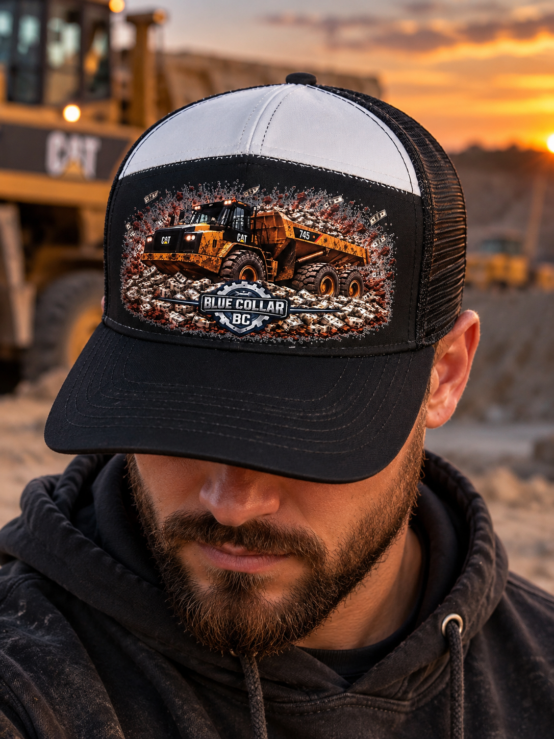 Blue Collar Haul Truck Trucker Hat