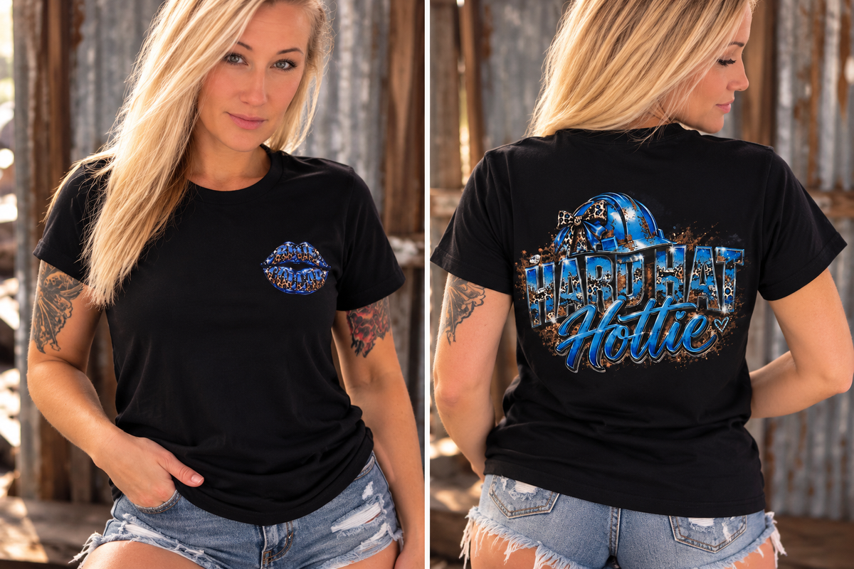 Hard Hat Hottie Graphic Tee – Tough, Sassy & Unapologetically Girly!
