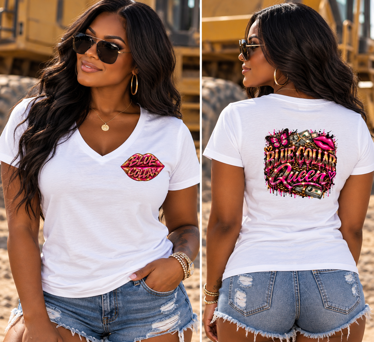 Blue Collar Queen Woman’s Graphic Tee