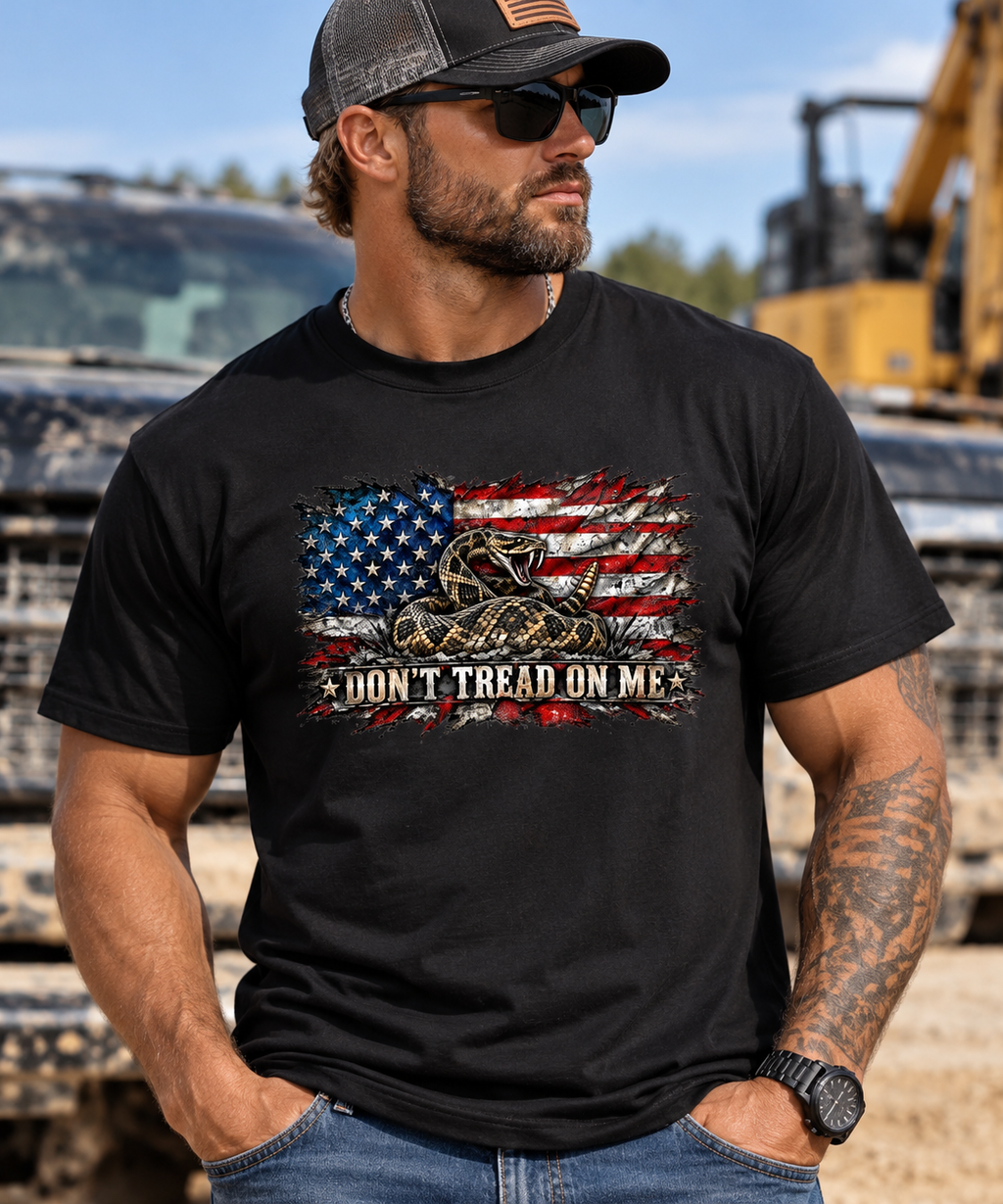 Don’t Tread on Me American Flag Graphic Tee