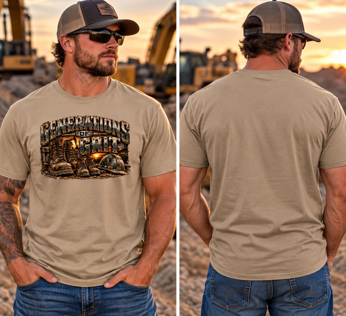 Generations of Grit – Men’s Blue Collar Graphic Tee