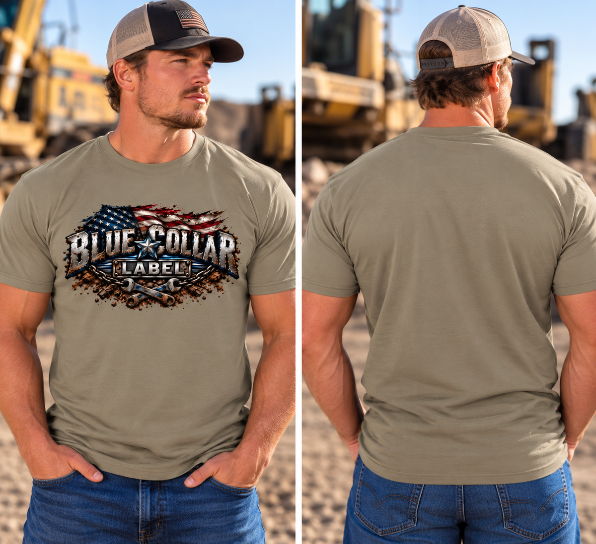 Blue Collar Label – American Pride Graphic Tee