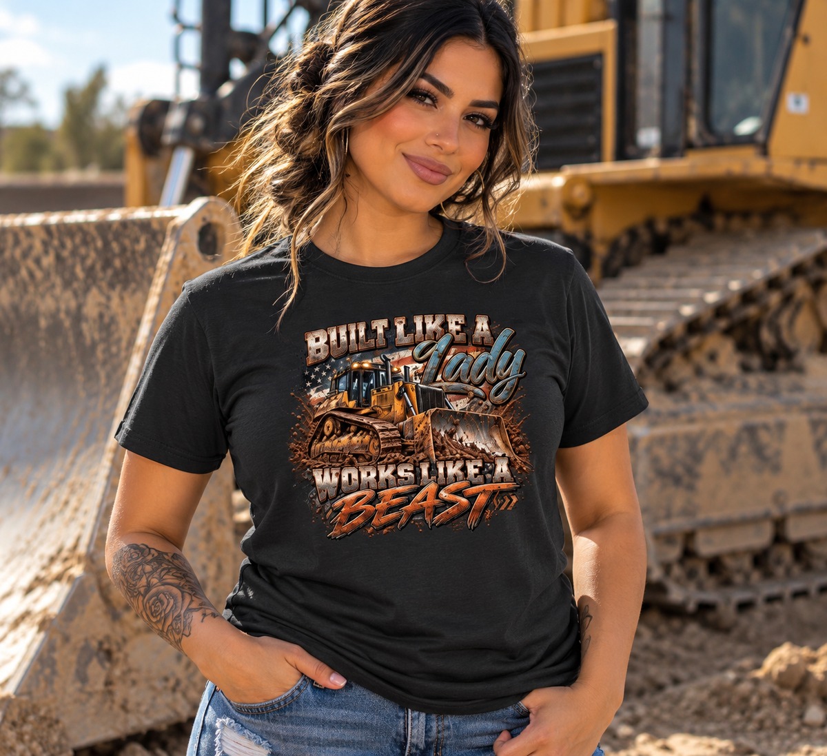 Built Like a Lady, Works Like a Beast – Women’s Graphic Tee