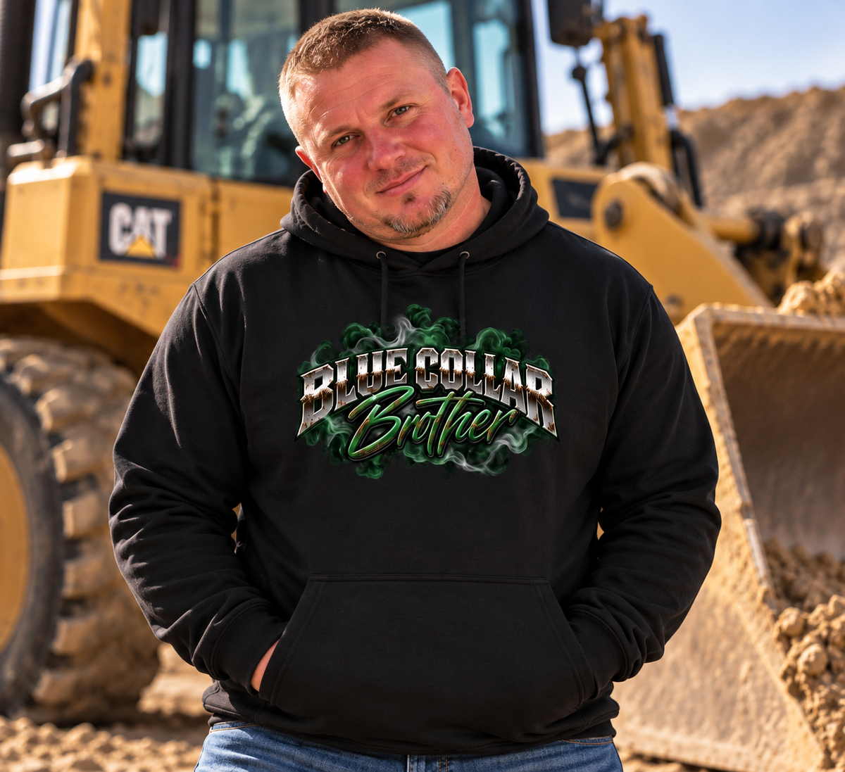 Blue Collar Brother – Men’s Graphic Hoodie