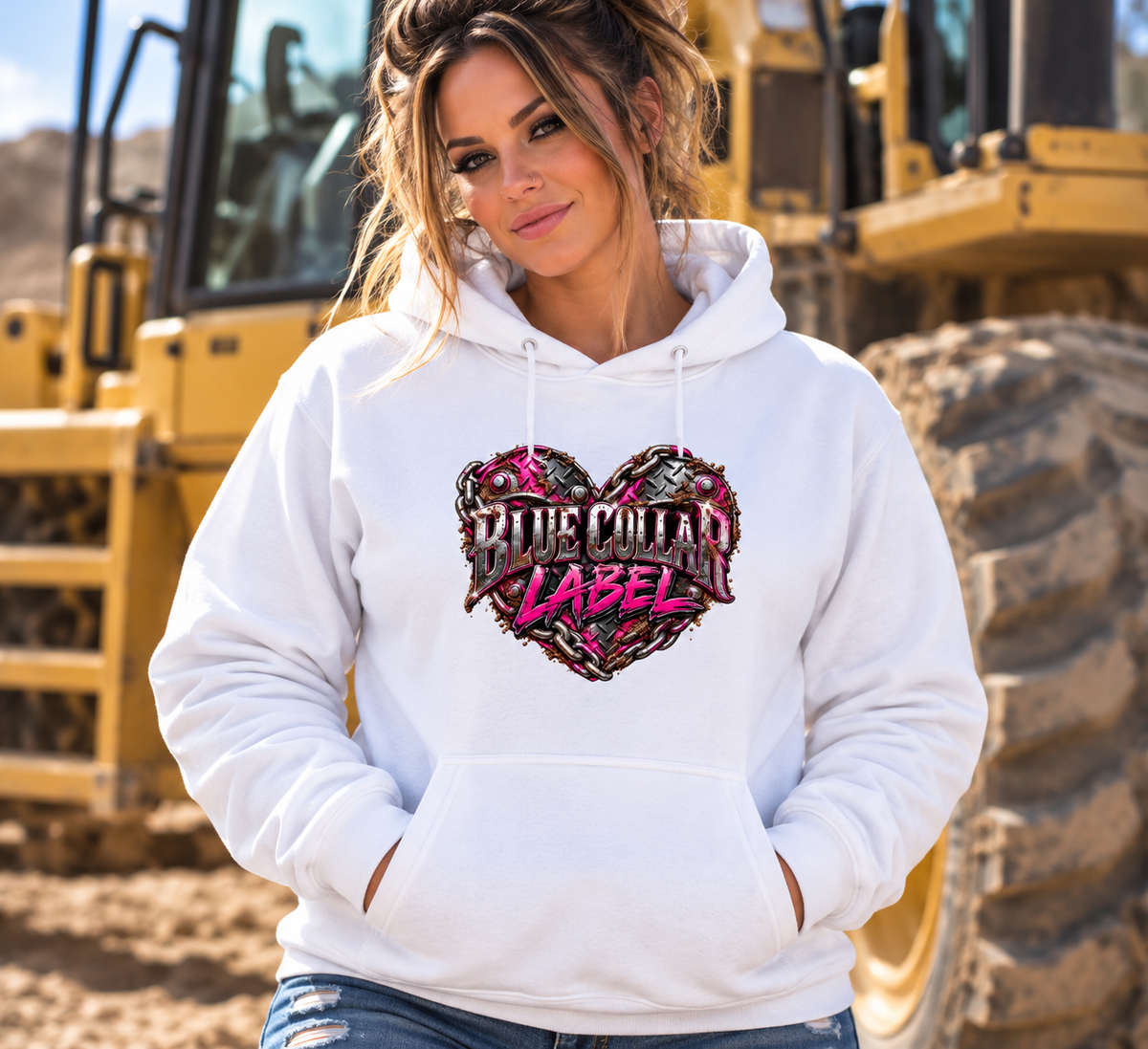 Blue Collar Label – Women’s Heart of Steel Hoodie