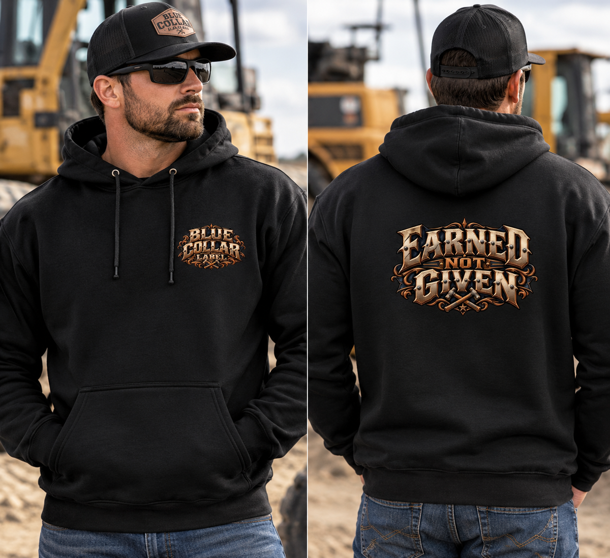 Earned Not Given Hoodie – Blue Collar Label