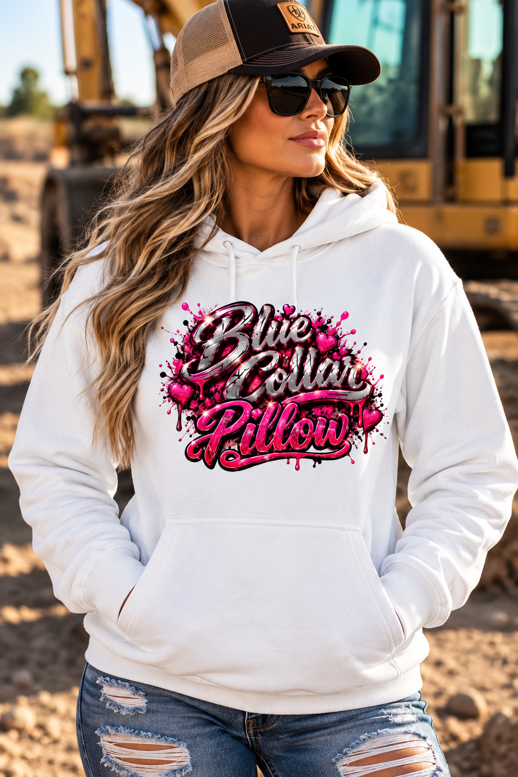 Blue Collar Pillow – Women’s Hoodie