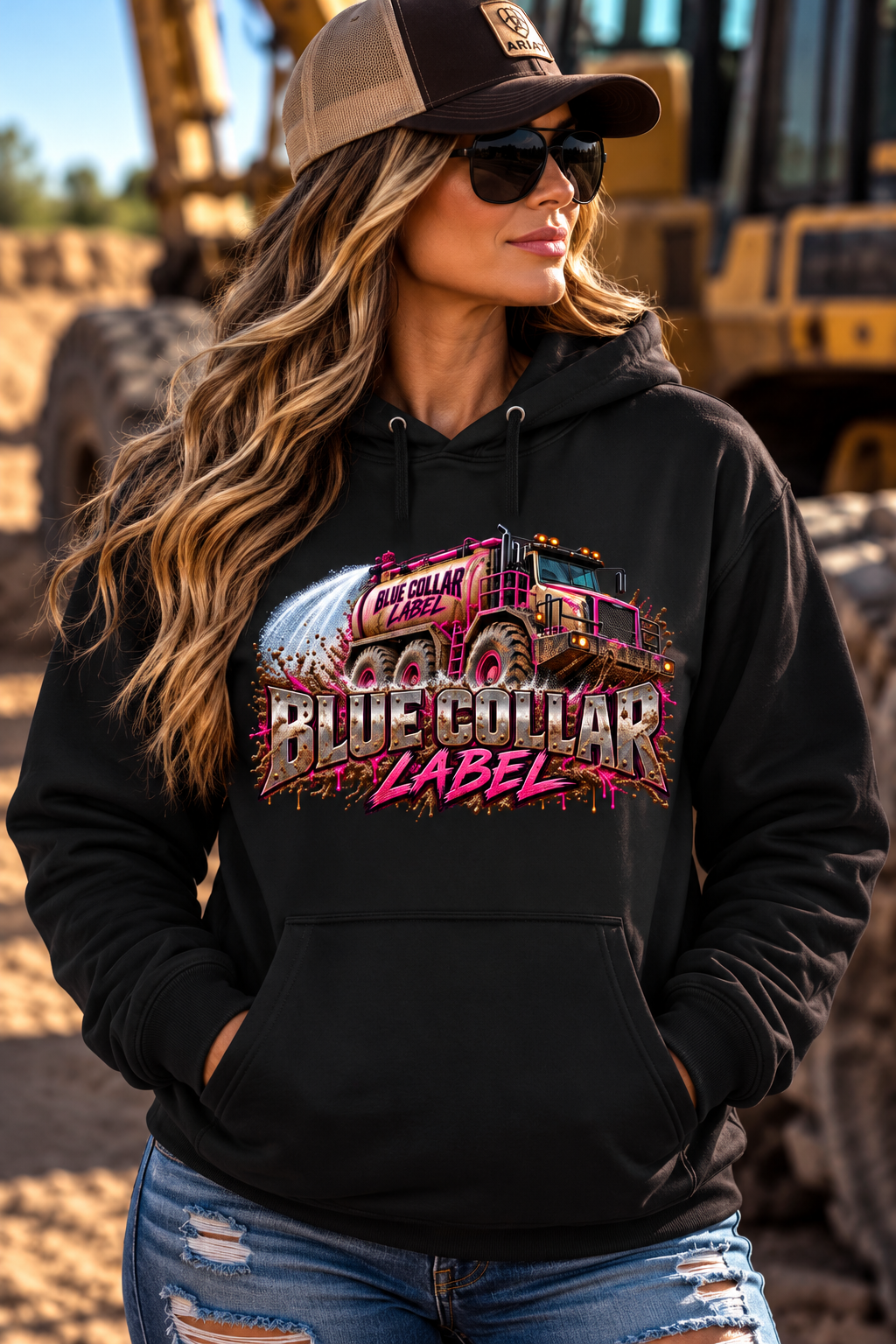 Blue Collar Label – Women’s Water Truck Hoodie