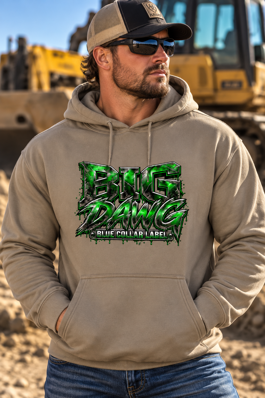 Big Dawg – Men’s Blue Collar Label Hoodie