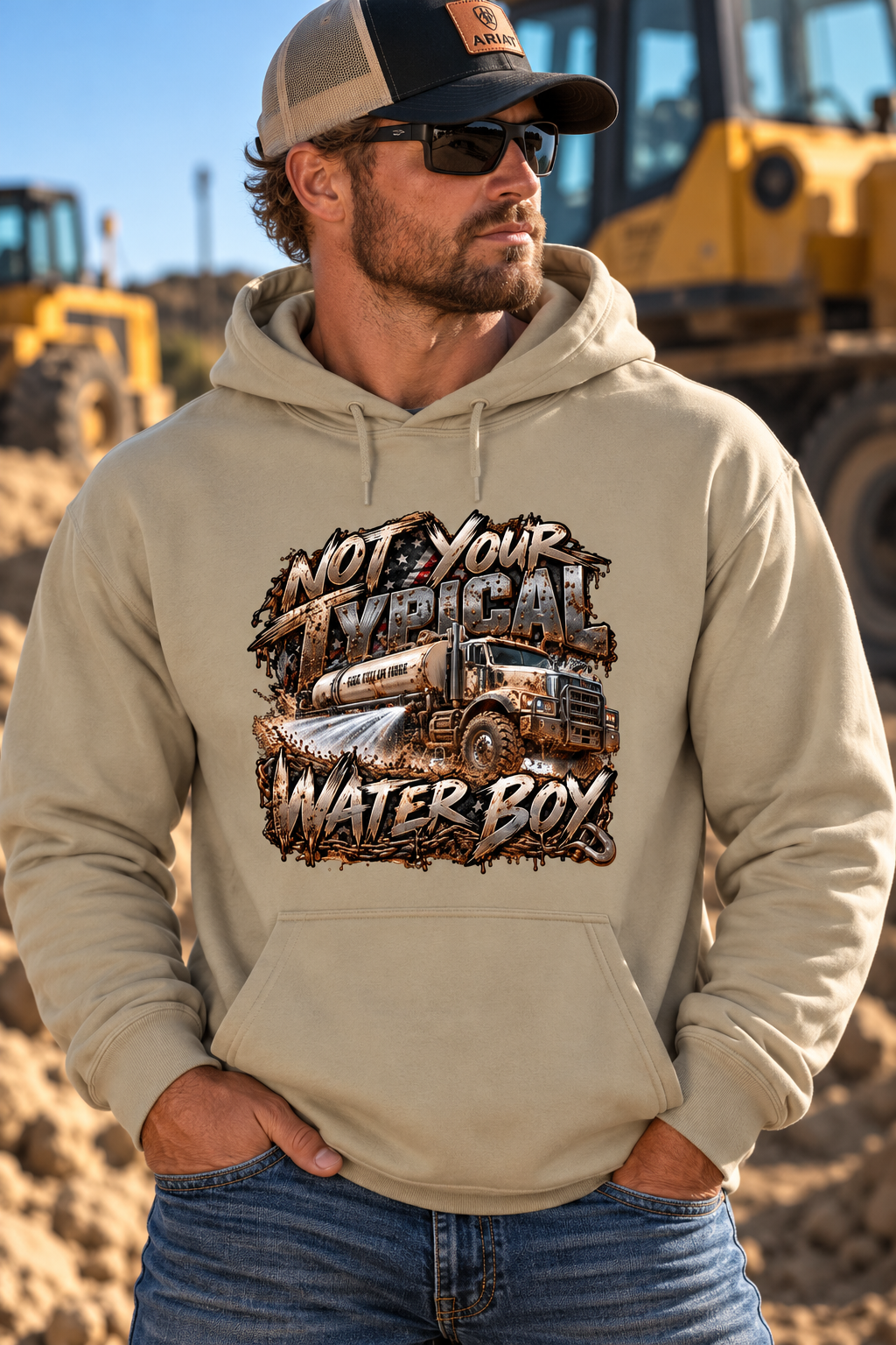 Not Your Typical Water Boy – Blue Collar Label Hoodie