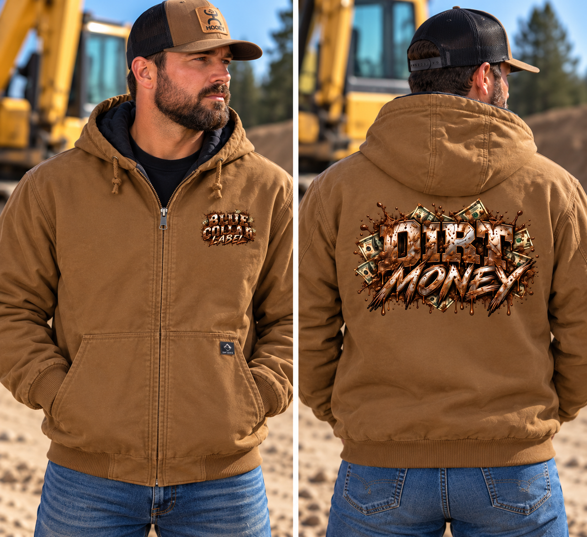 Dirt Money Men’s Heavy-Duty Work Jacket | Blue Collar Label