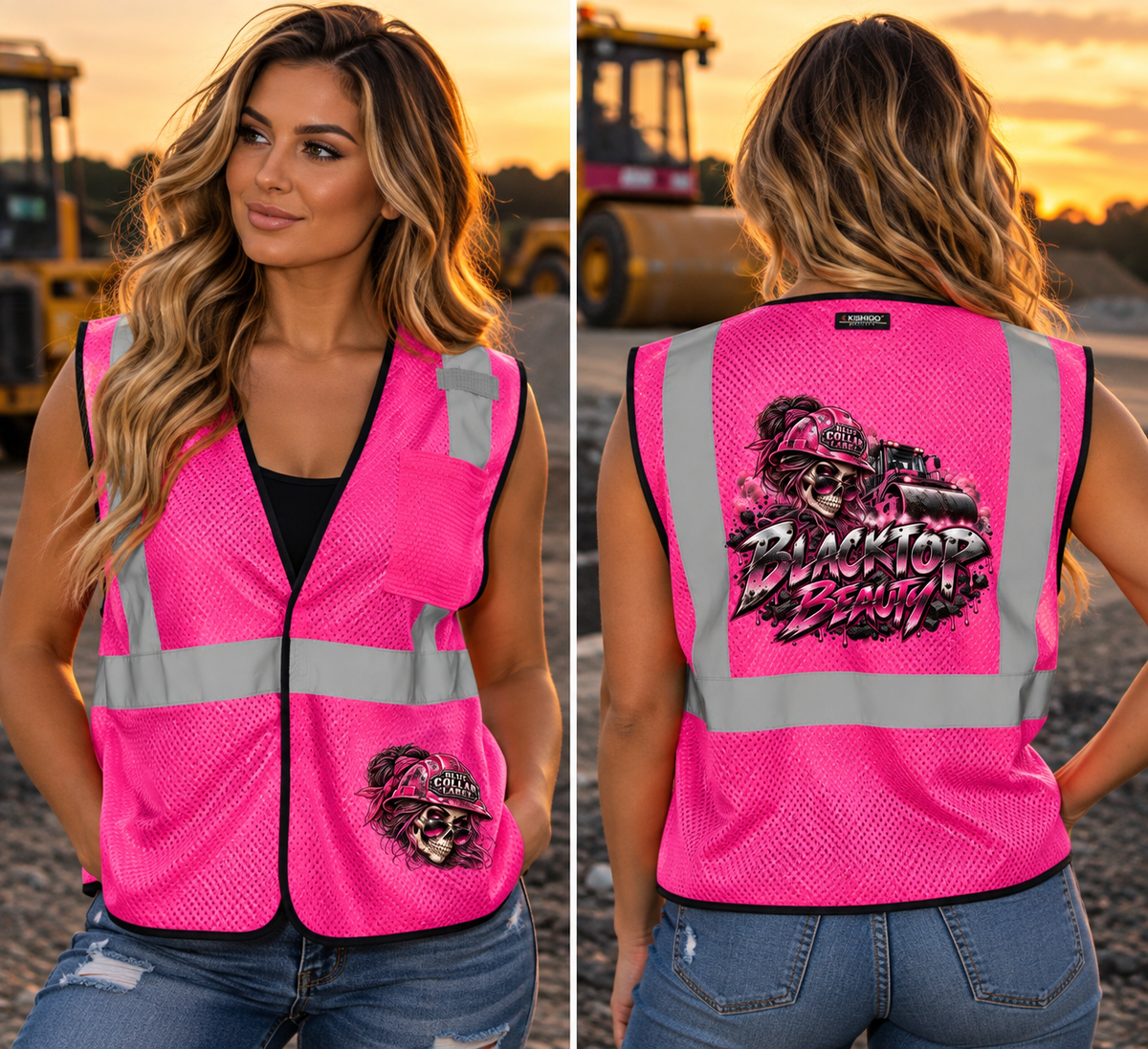 Blacktop Beauty Women’s Hi-Vis Safety Vest | Blue Collar Label
